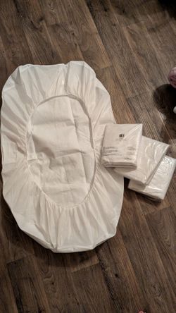 Four Fitted Waterproof Crib Sheets