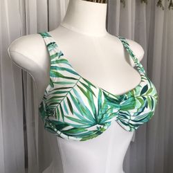 Palm Leaf Bikini Top Size L/XL