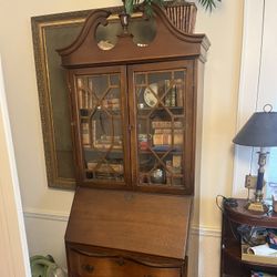 Elegant Secretary Desk / Display Cabinet