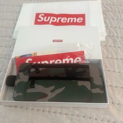 Supreme Leather Camo Waist Bag New