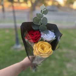 Handmade Crochet Roses