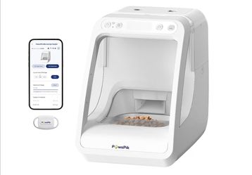 Pawspik Automatic Microchip RFID Cat Feeder, White
ISO Microchip