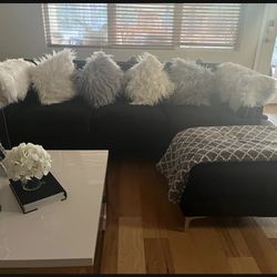 Black Glam Sectional 
