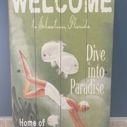 Hangable Wooden Sign