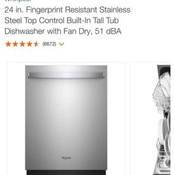 Whirlpool Dishwasher 