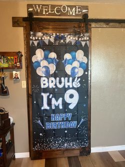 Bruh I'm 9 Happy Birthday Banner