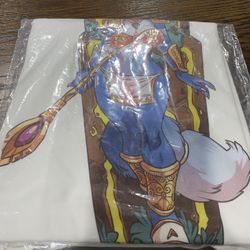 Atryl's Blue Tribal/Space Fox White Shirt XL