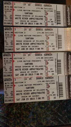 Santana tickets