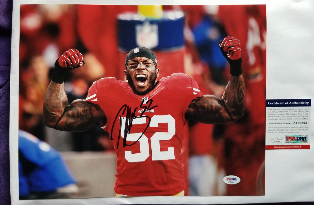 Patrick Willis Signed 11x14 Photo with PSA/DNA COA San Francisco 49ers NFL Auto