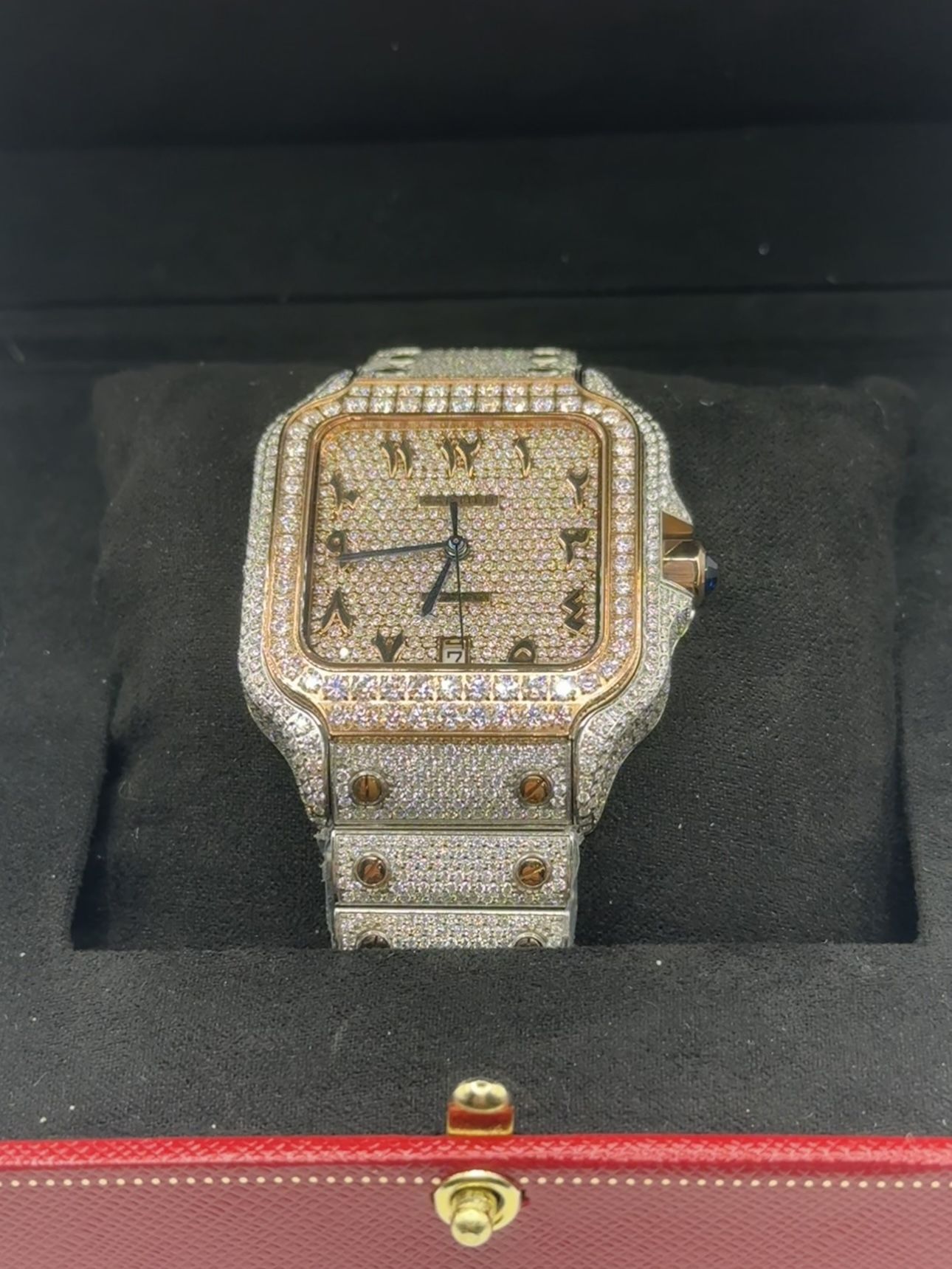 Santos De Cartier Moissanite