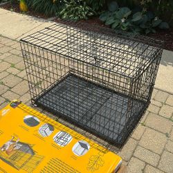 EveryYay Going Places Ultra Tough 2-Door Folding Dog Crate, 36.7" L X 23.6" W X 24.9" H