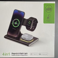 RoHS 4 in 1 Magnetic Wireless Charging Station