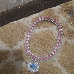 Hand Made Swarovski Crystal Necklace Brand New See Descriptsion 