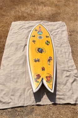New Bauer 5’10” fish surfboard
