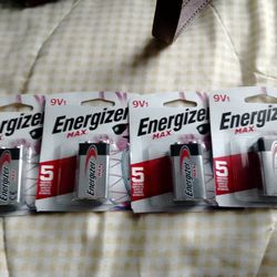 9V Energizer Batteries 