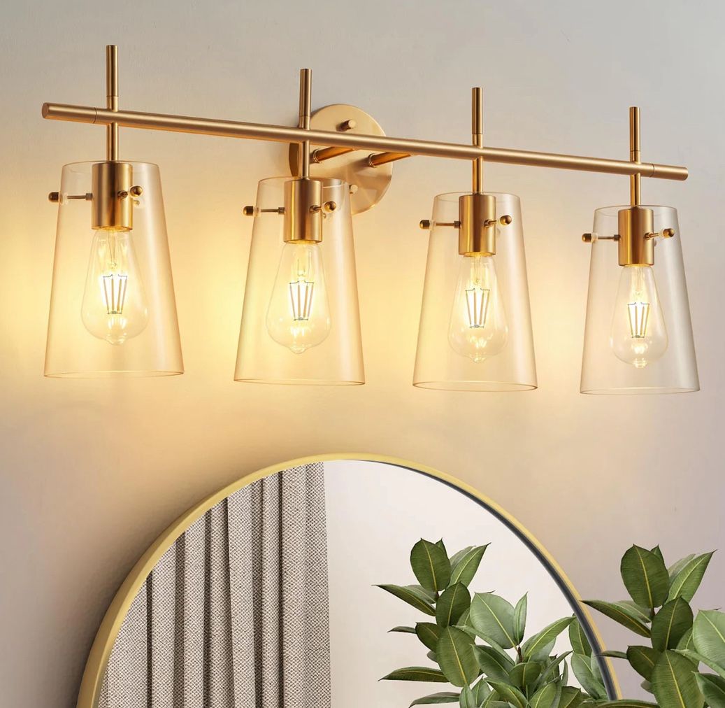 VIFEEY 4 Light Vanity Set Gold Finish NEW factory Sealed