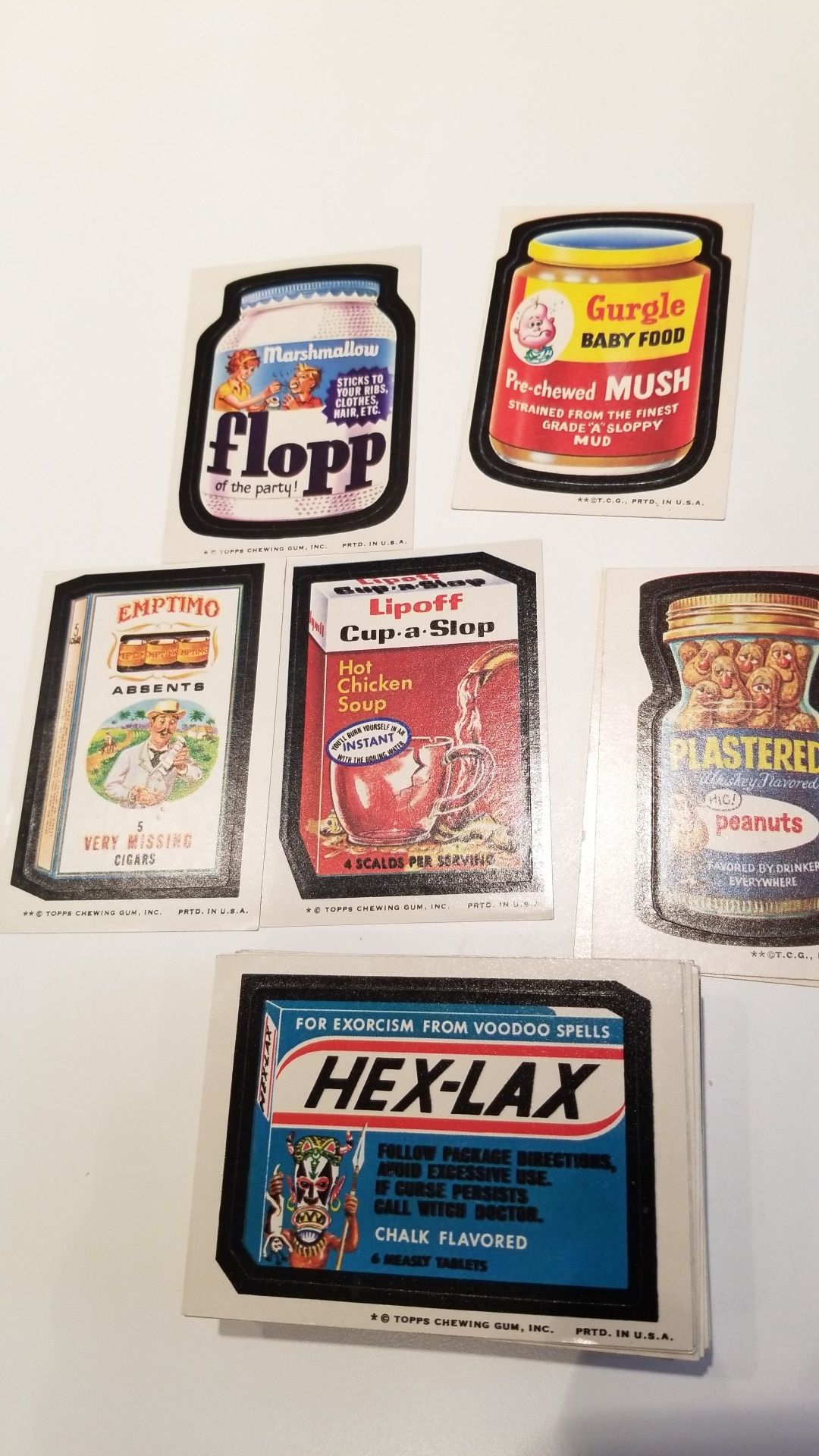 70s VINTAGE WACKY PACKAGES TRADING CARDS