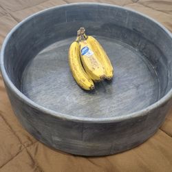 Crate And Barrel Large Wood Bowl