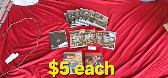 Sony PlayStation 3 ps3 games $5 each