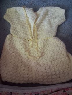 Baby girl handmade dress sz unknown