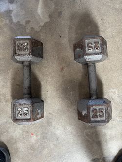 25lb dumbbells steal-Pair