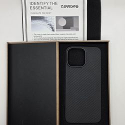 Thinborne Aramid Carbon Fiber Case – iPhone 16 Pro Max (Black) – Like New