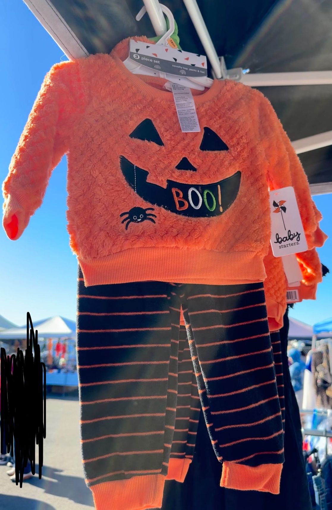 New Set of 3 Pieces Pumpkin 12m $10 Each Set