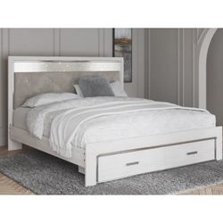 ** KING SIZE BED FRAME WITH STORAGE BY ASHLEY FURNITURE** $350