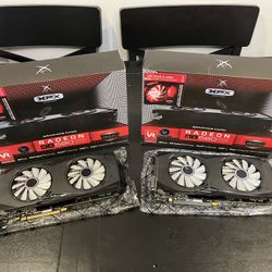 XFX AMD Radeon RX 580 8GB GDDR5 Graphics Card Ultra RED Fan Light BLACK EDITION
