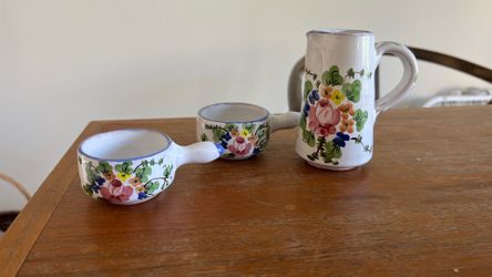 Ceramic Mini Creamer & Bowl Set from The Ivy LA