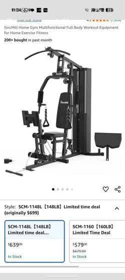 Unboxed multipurpose gym set for sale!
