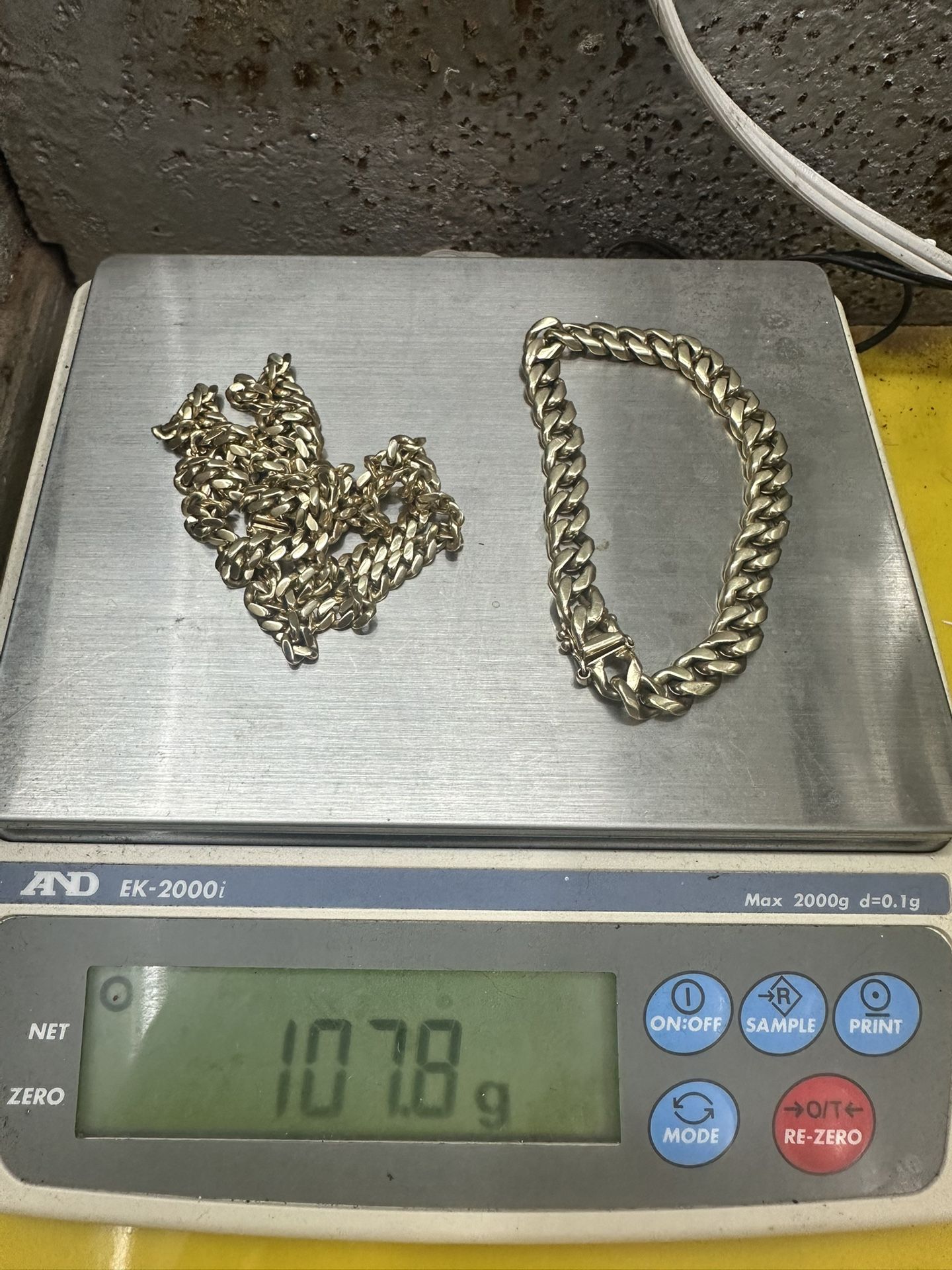 14K Cuban Link chain And Bracelet