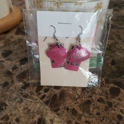 Monster Rose Earrings Handmade 