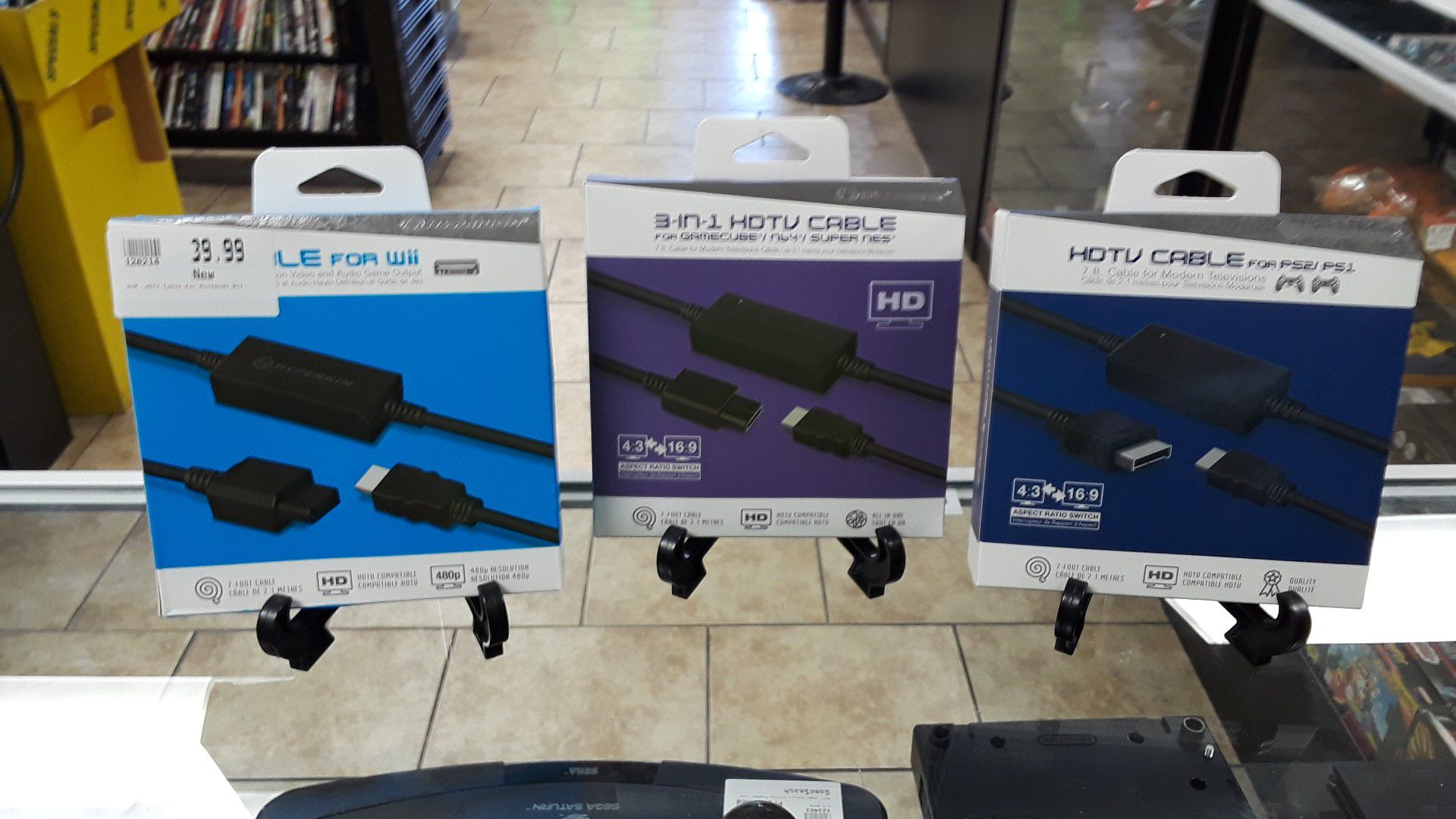 HDTV CABLE FOR PS2, WII, XBOX, GAMECUBE, AND MORE