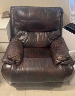 Brown Leather Recliner