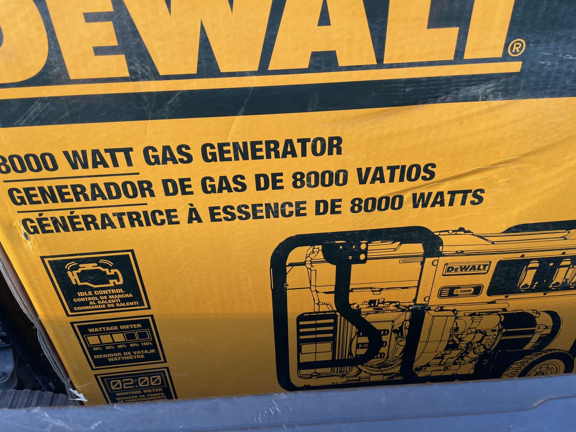 New In The Box Dewalt 8000 W Generator
