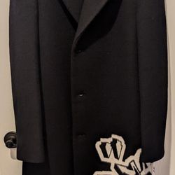 Off-white Skate Wool Graffiti Overcoat 44IT