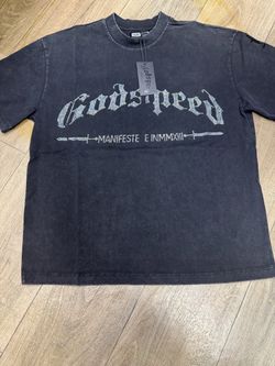 Godspeed Rhinestone Graphic T-Shirt