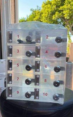 10 slot cell phone storage with keys