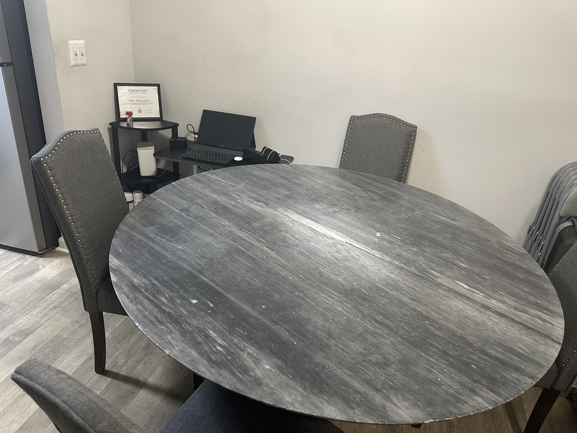 Gray Marble Table