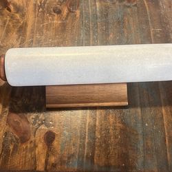 Quartz Rolling Pin w/ Wooden Stand