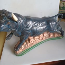 Ceramic Vintage Bull