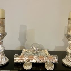 SEASHELL CANDLE SET