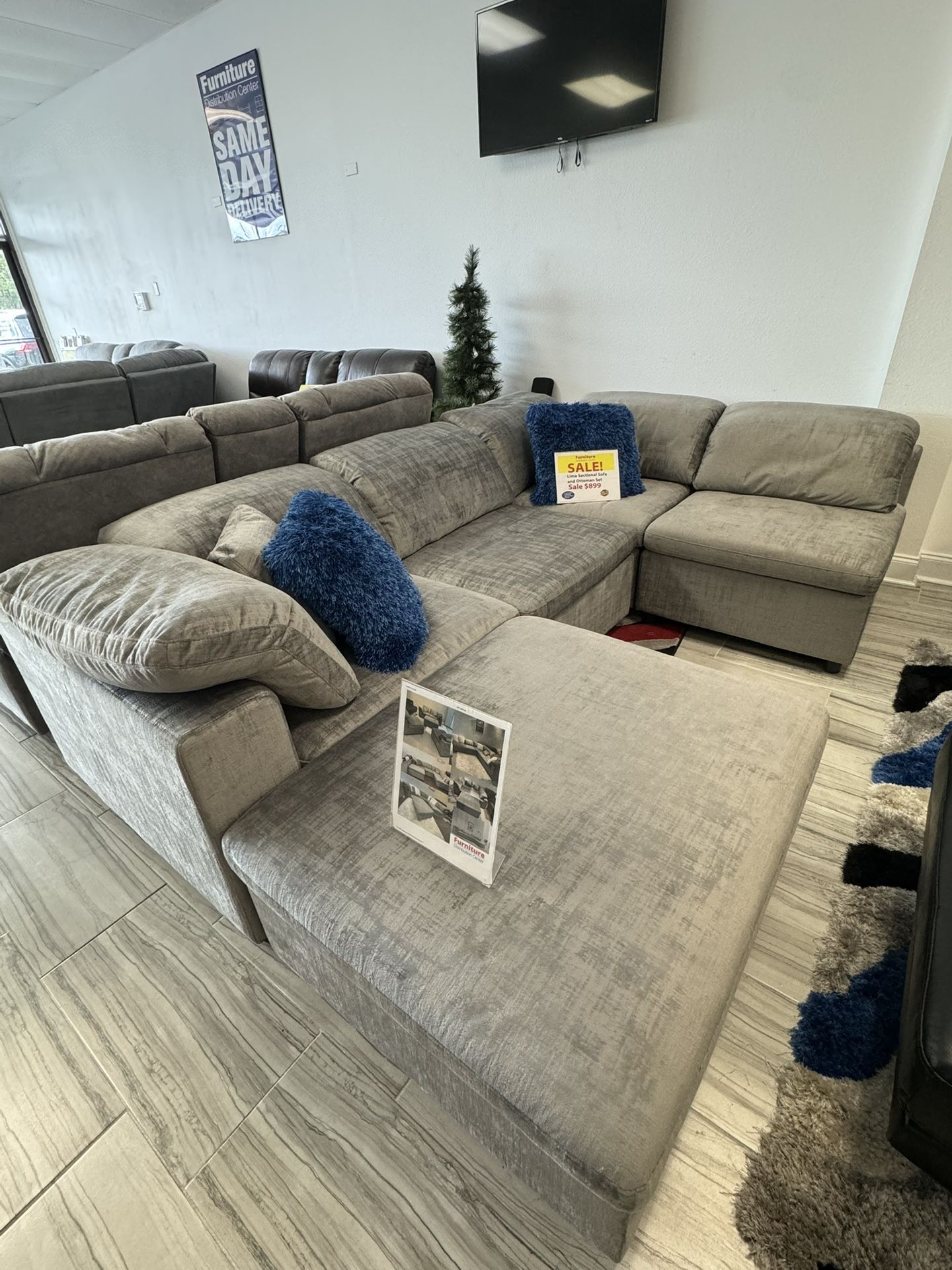 Beautiful Lima Gray Modular Sofa Set!$999!*SAME DAY DELIVERY*NO CREDIT NEEDED*EASY FINANCING*HUGE SALE*