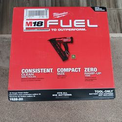 FINISH ANGLE NAILER 15GA MILWAUKEE TOOL ONLY