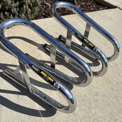 Pingel chrome motorcycle tire chocks