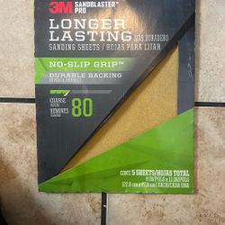 80 Grit Sand Paper New