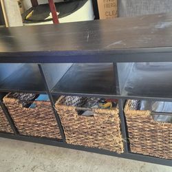 Tv stand with cube storage