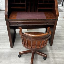 Antique Pirate desk With Chair Real Wood 