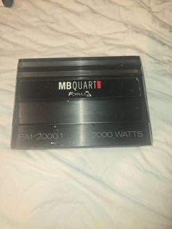 MB Quart Formula FA1-2000.1 2000W monoblock amplifier
